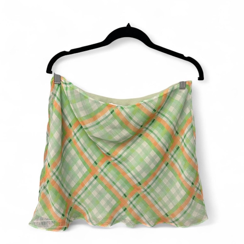 Check Print Mini Skirt by Mango